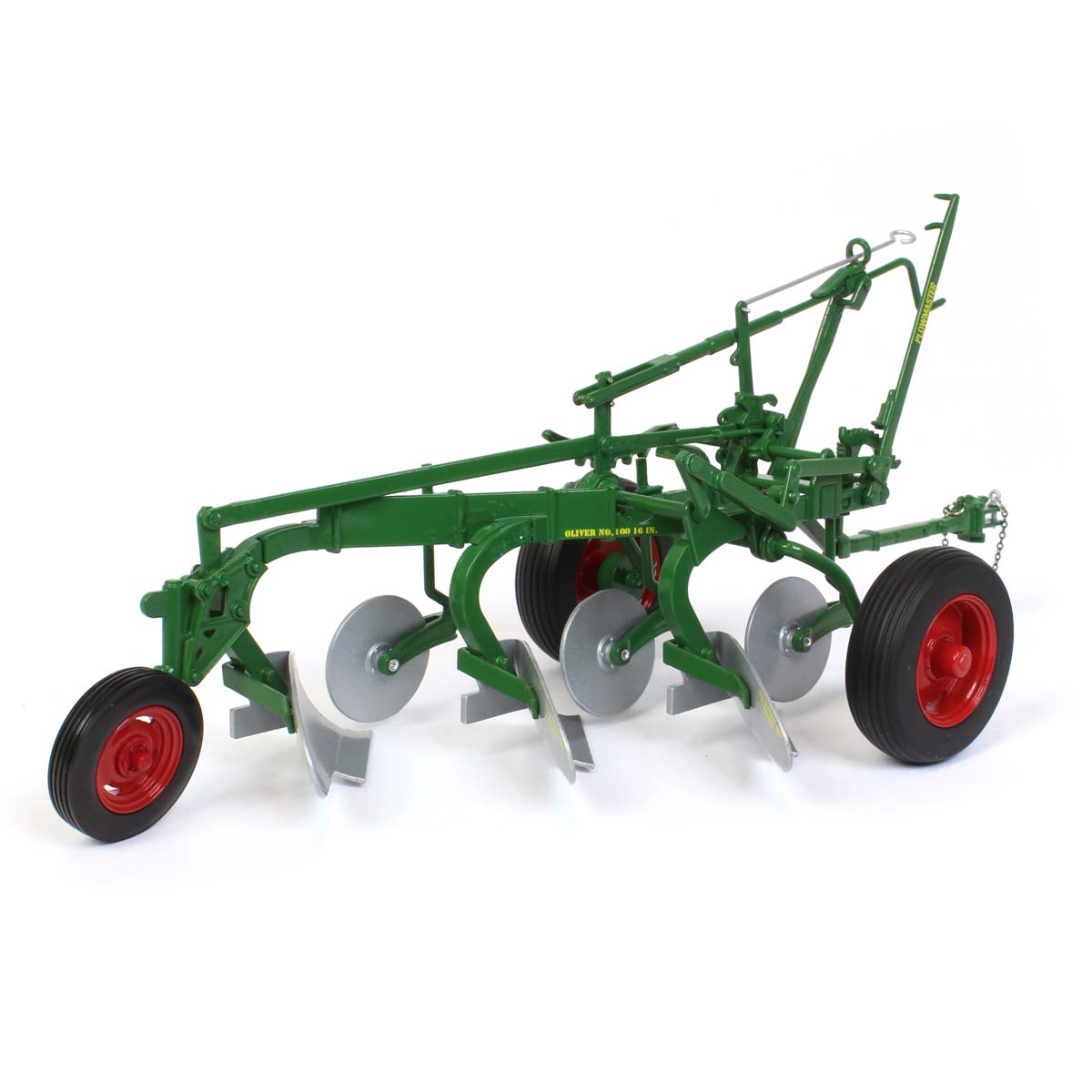 1/16 Oliver 3 Furrow Plow Rubber Wheels Implement
