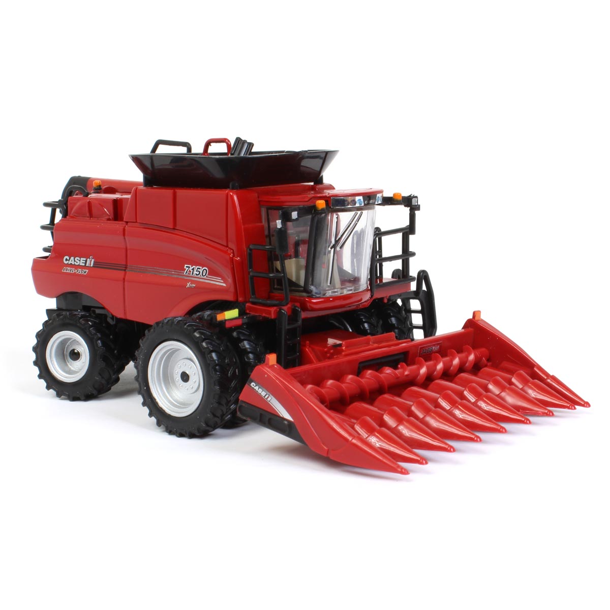 1/64 Case IH 7150 Combine with Corn and Grain Headers, ERTL Prestige Collection