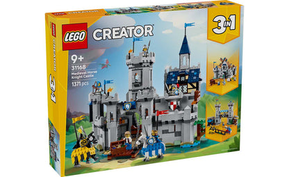 3-in-1 Medieval Horse Knight Castle