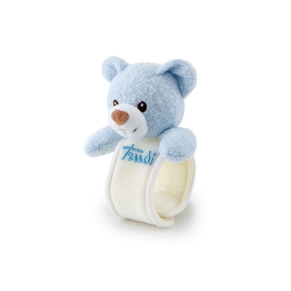 Cremino Bear Rattle Wrist Light Blue - 11cm