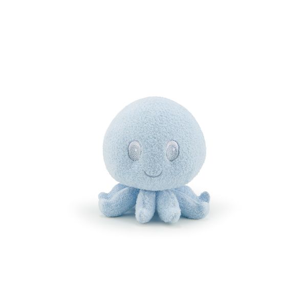 Baby Pastel Plush Rattle Octopus - 10cm