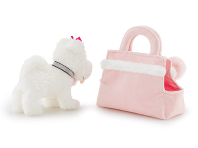 Pets Chloe Dreamy Maltese Dog in a Fashion Bag - 16cm