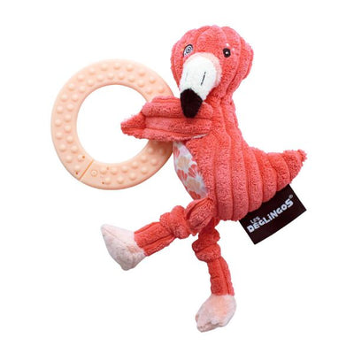 Teething Ring Plush Flaminos the Flamingo