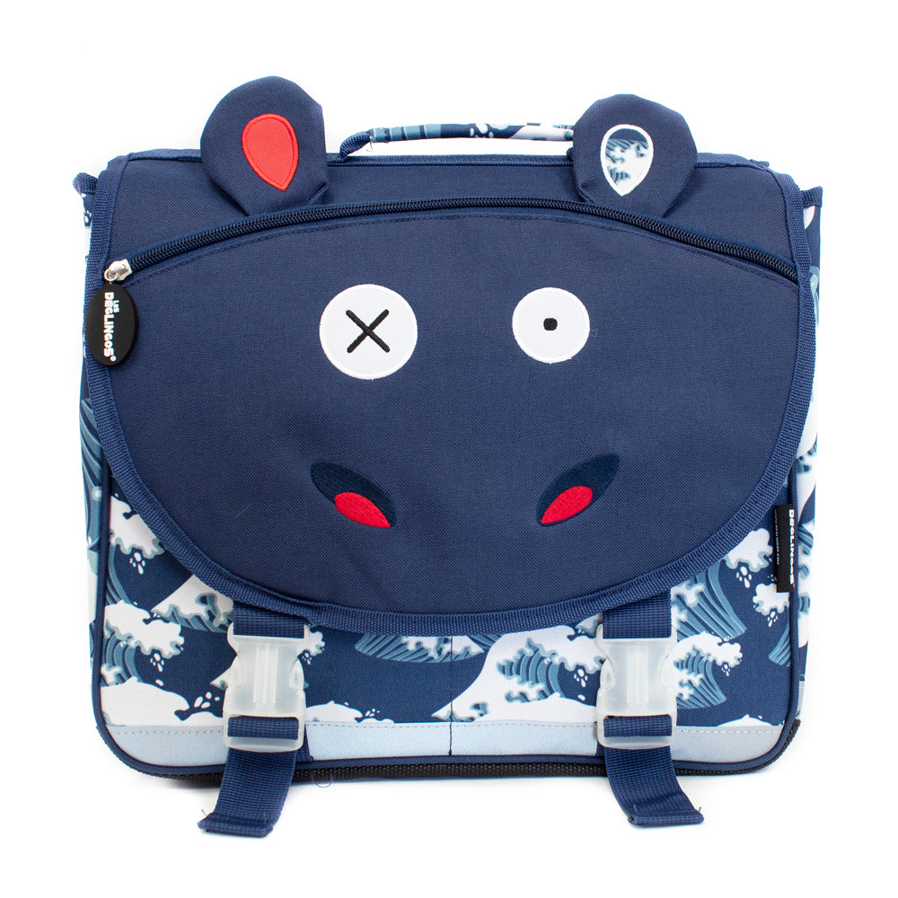 Backpack Satchel School Bag (35cm) Hippipos the Hippo