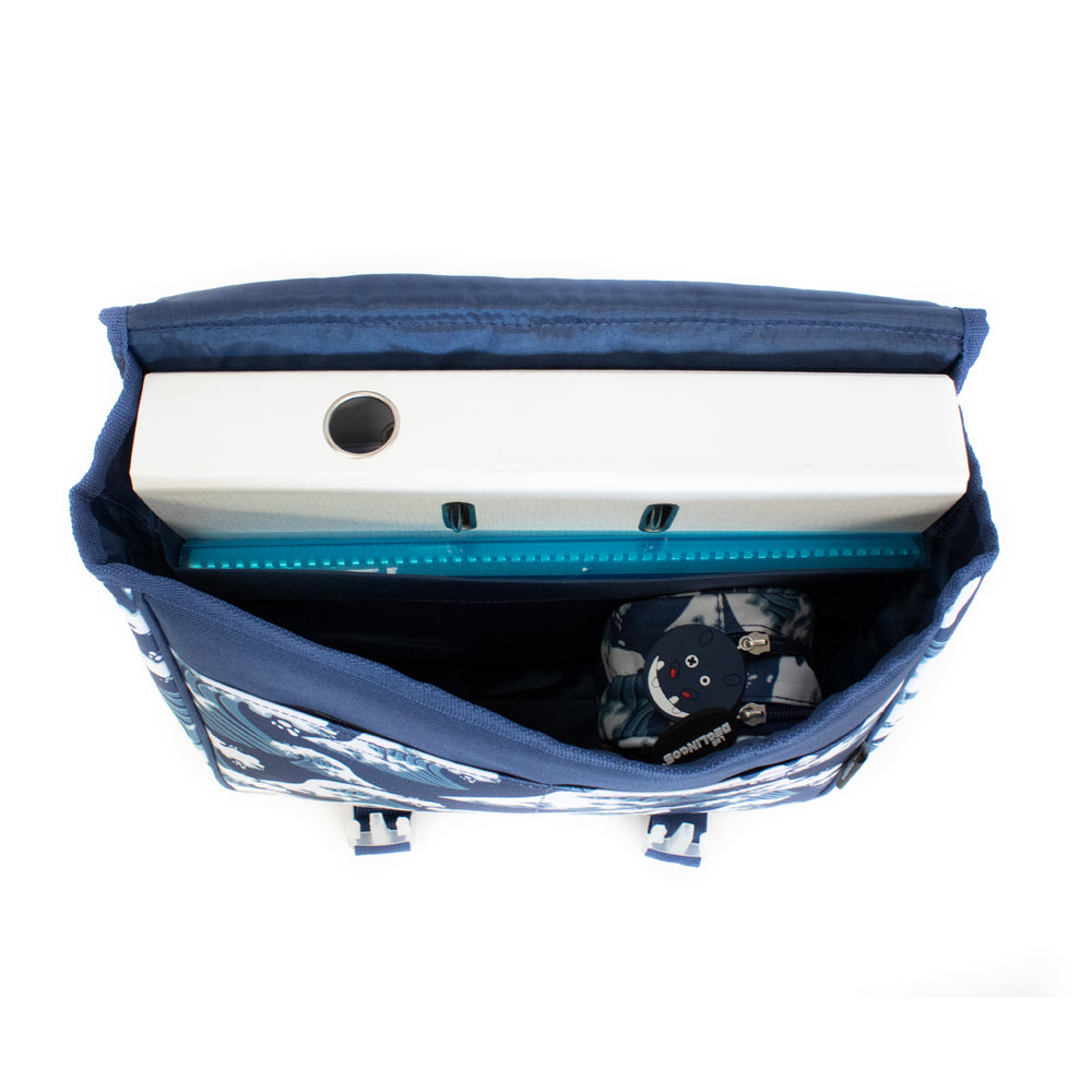 Backpack Satchel School Bag (35cm) Hippipos the Hippo