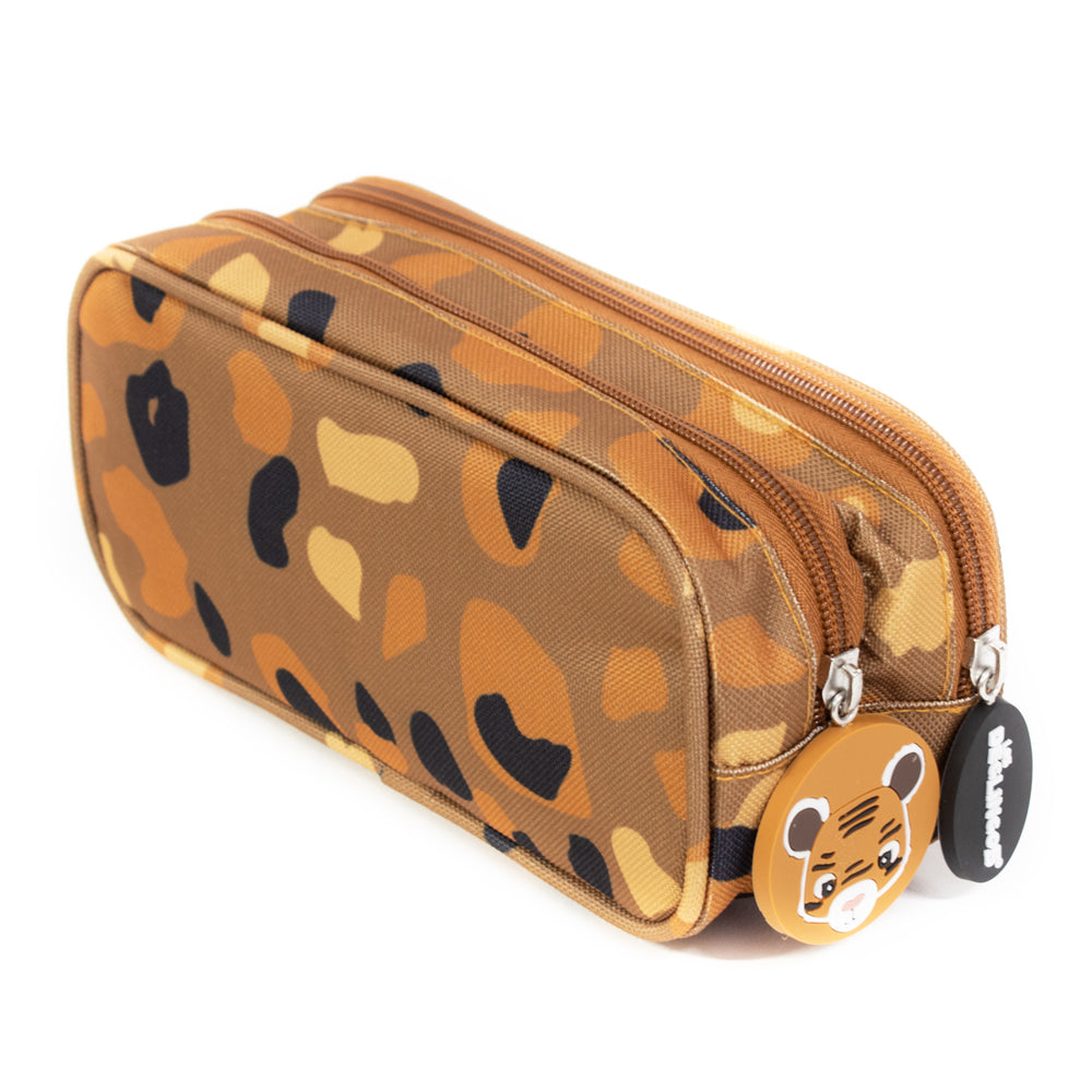 2 Zip / Double Compartment Pencil Case Speculos the Tiger