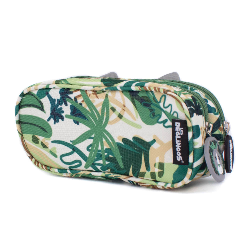 2 Zip / Double Compartment Pencil Case Jélékros the Lion Face