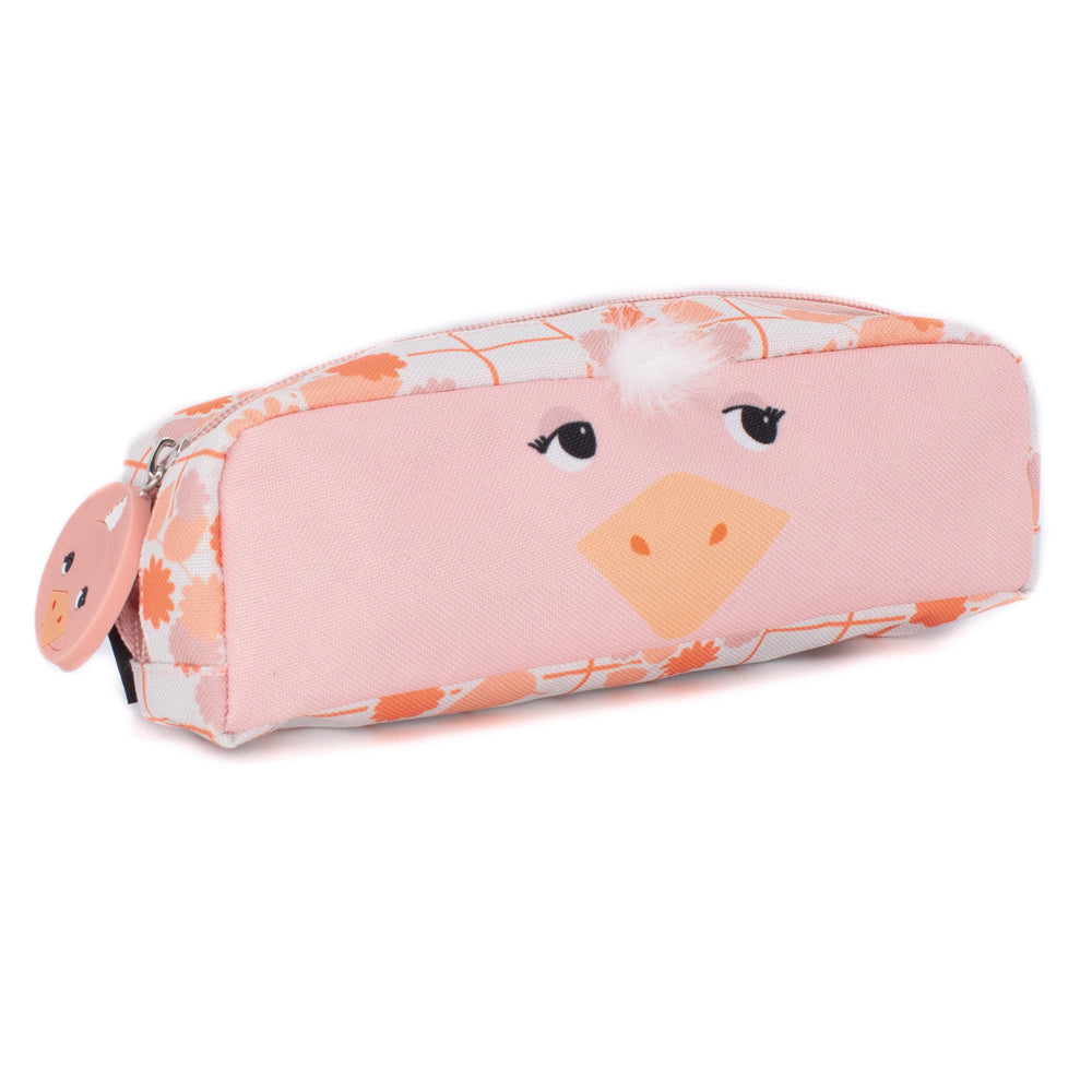 1 Zip Pencil Case Pomelos the Ostrich Face