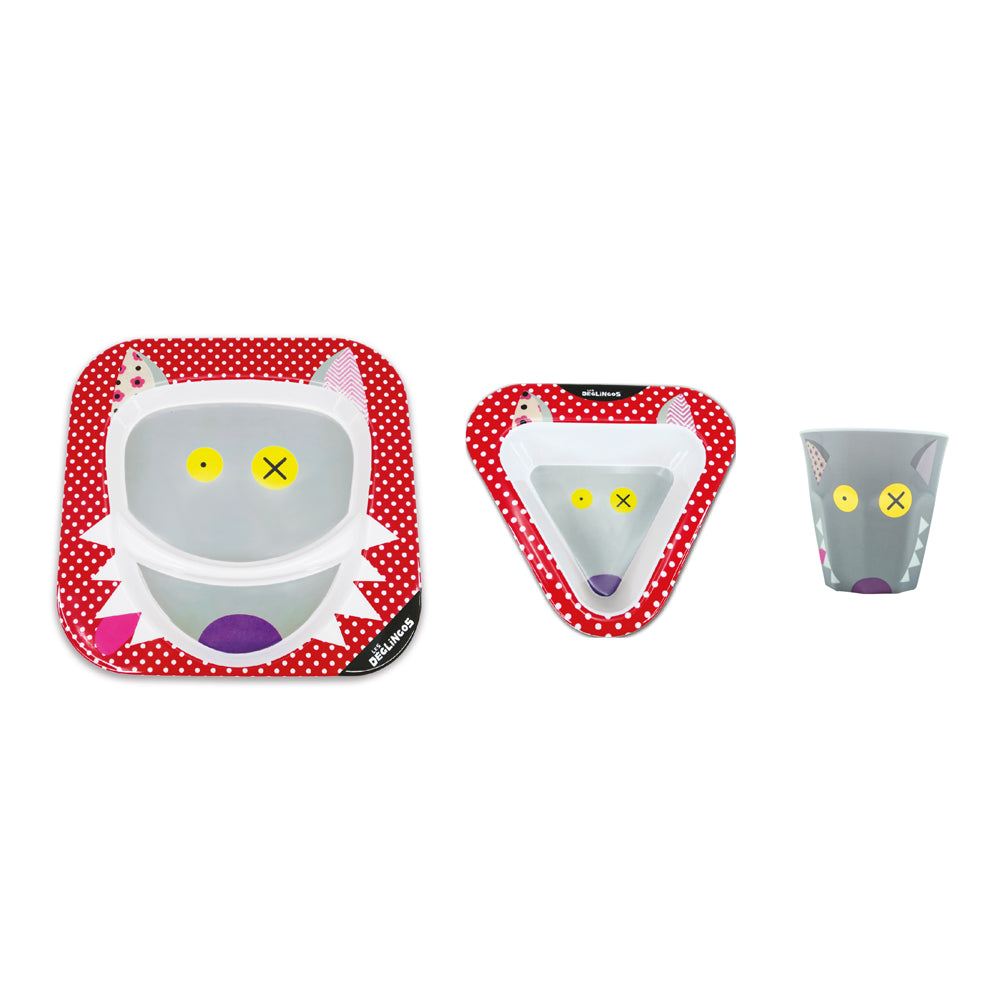 Melamine Set Bigbos the Wolf