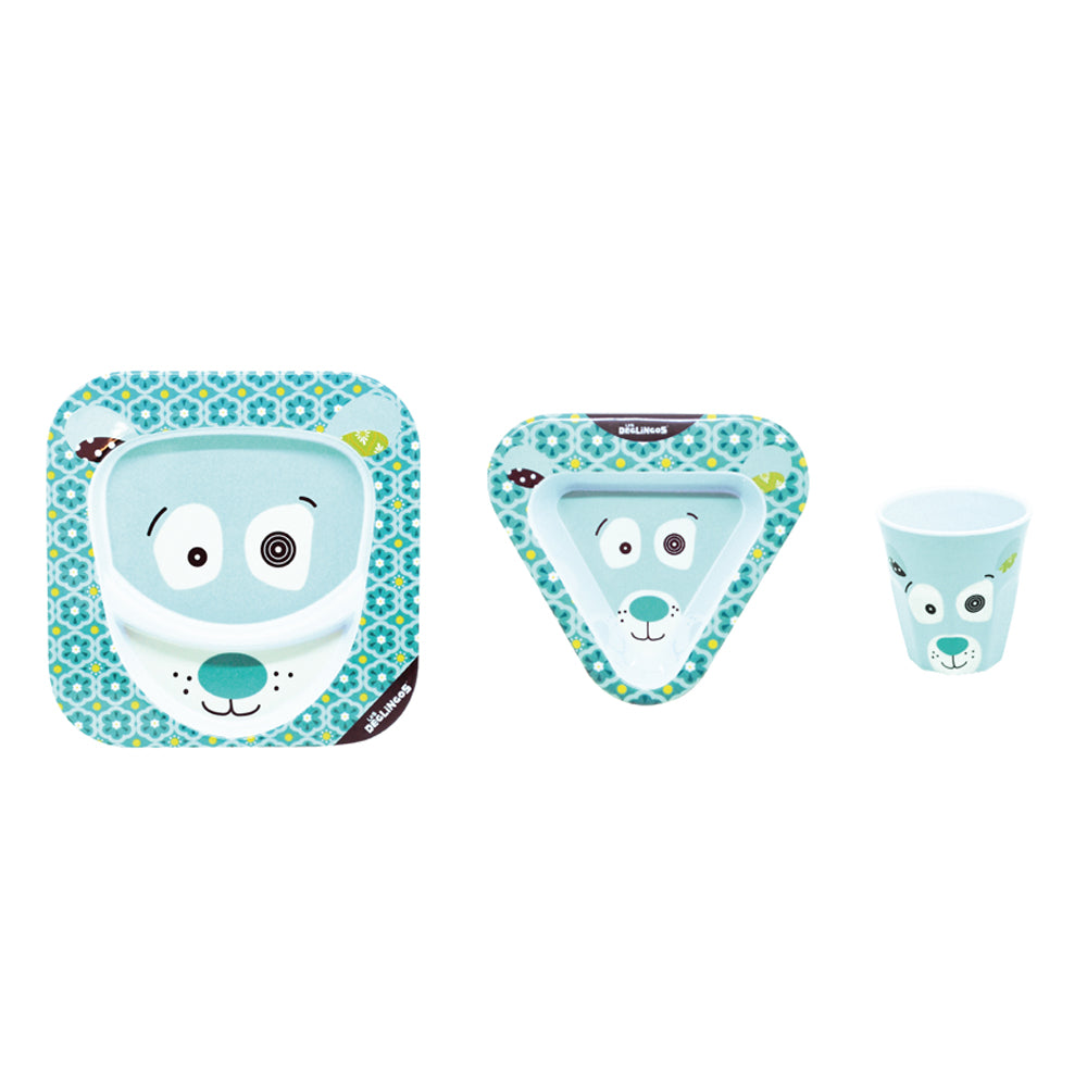 Melamine Set Illicos the Polar Bear