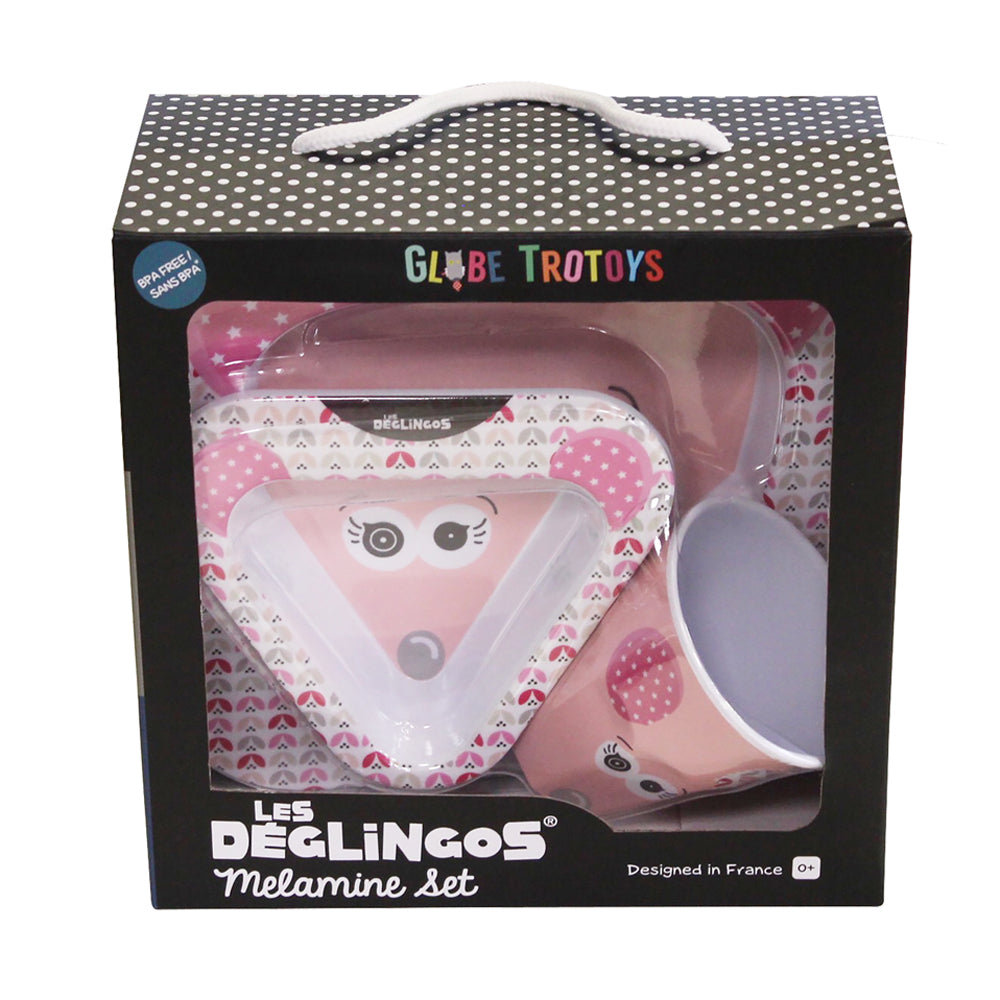 Melamine Set Coquelicos the Mouse