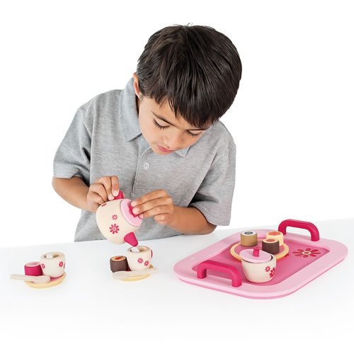 Sevi Wooden Tea Tray - 22 pieces