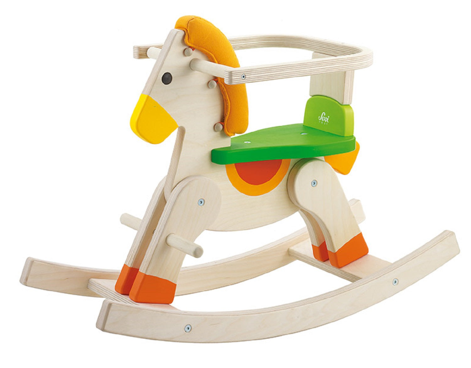 Sevi Wooden Rocking Horse Baby Ride On - 70cm