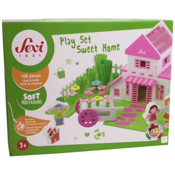 Sevi Sweet Home Soft Play Set - 108 pieces