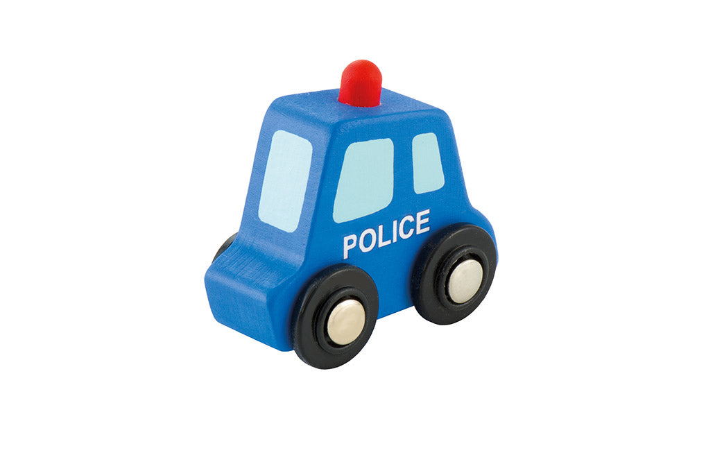 Wooden toy Mini Police Car