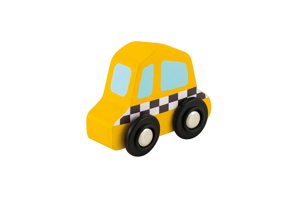 Sevi Wooden Mini Taxi Cab - 7cm