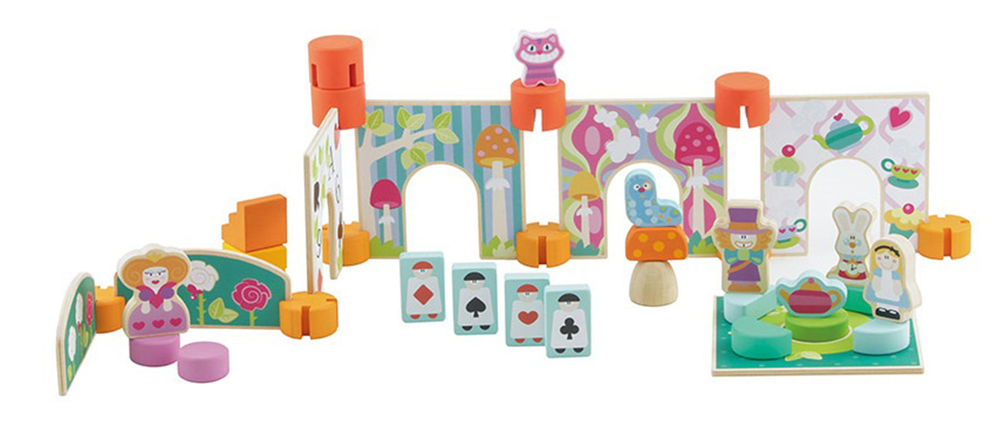 Sevi Wooden Construction Set “Sevi Magic Land” - 40 pieces