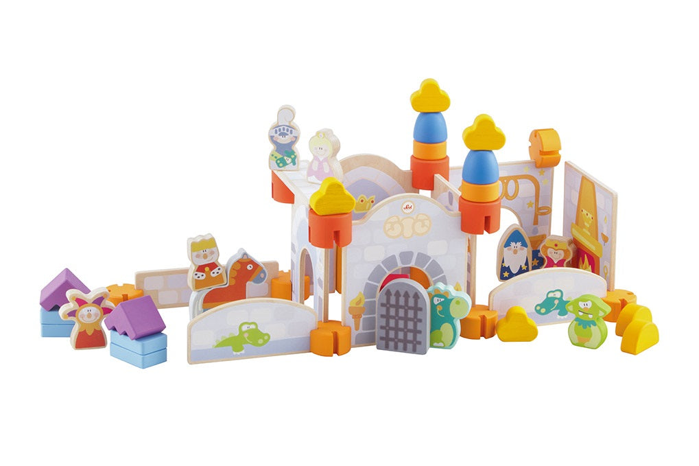 Sevi Wooden Construction Set “Sevi Castle" - 51 pieces