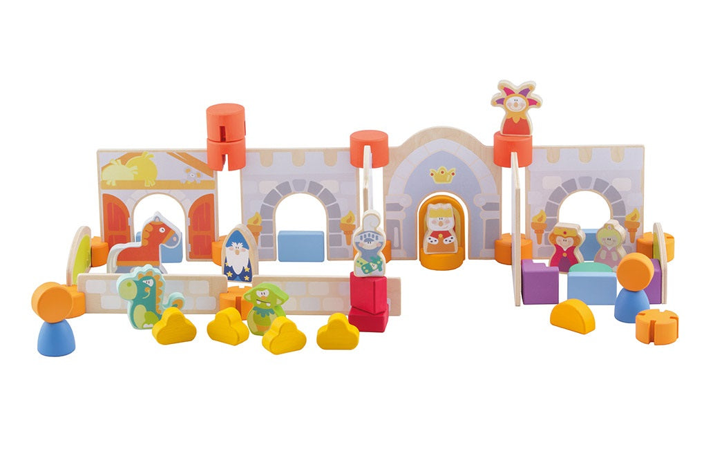 Sevi Wooden Construction Set “Sevi Castle" - 51 pieces