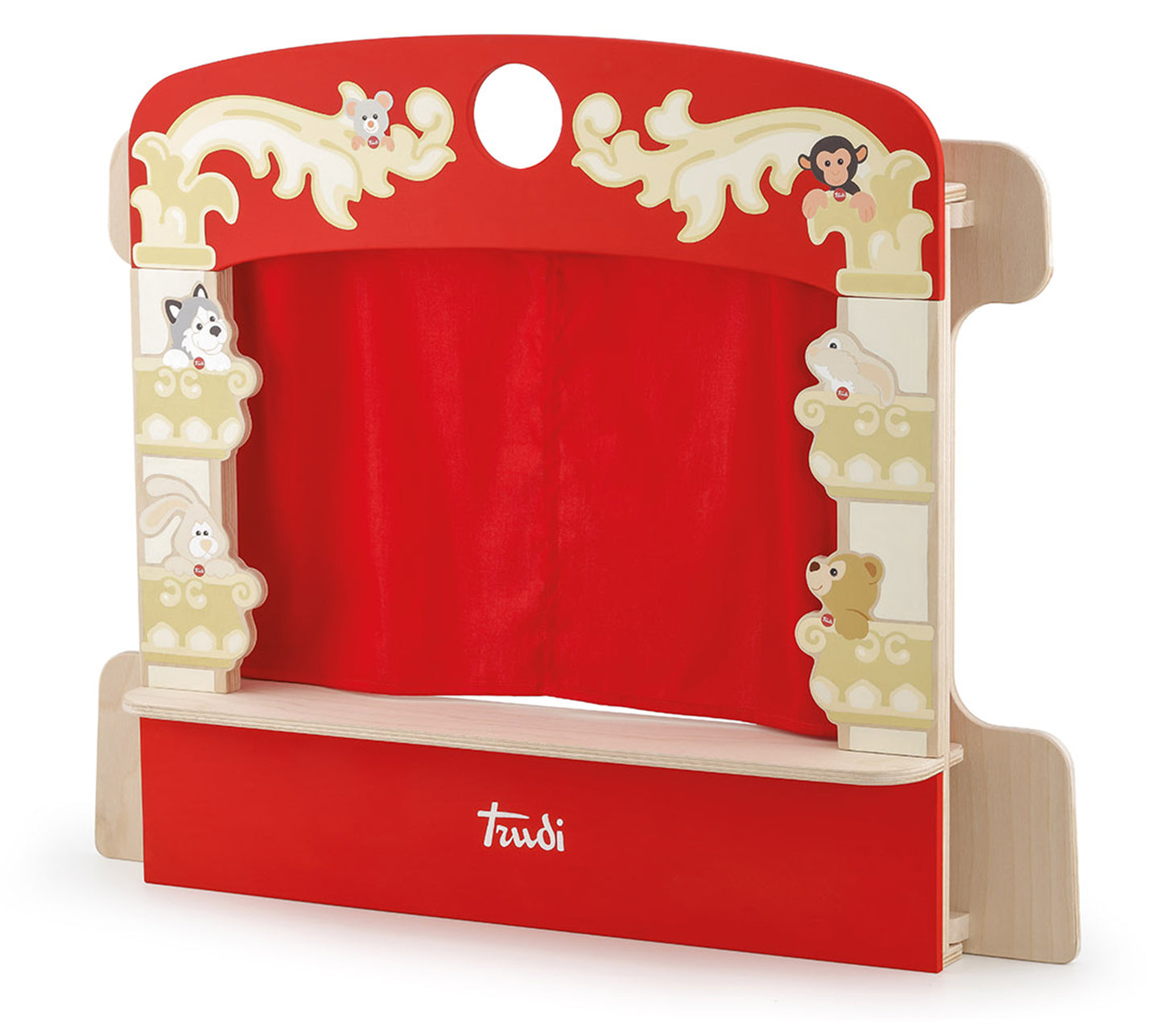 Wooden Puppet Table Theater - 58x56x21