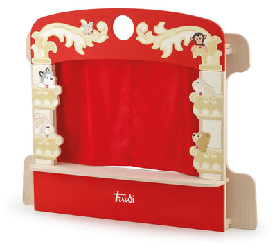 Wooden Puppet Table Theater - 58x56x21