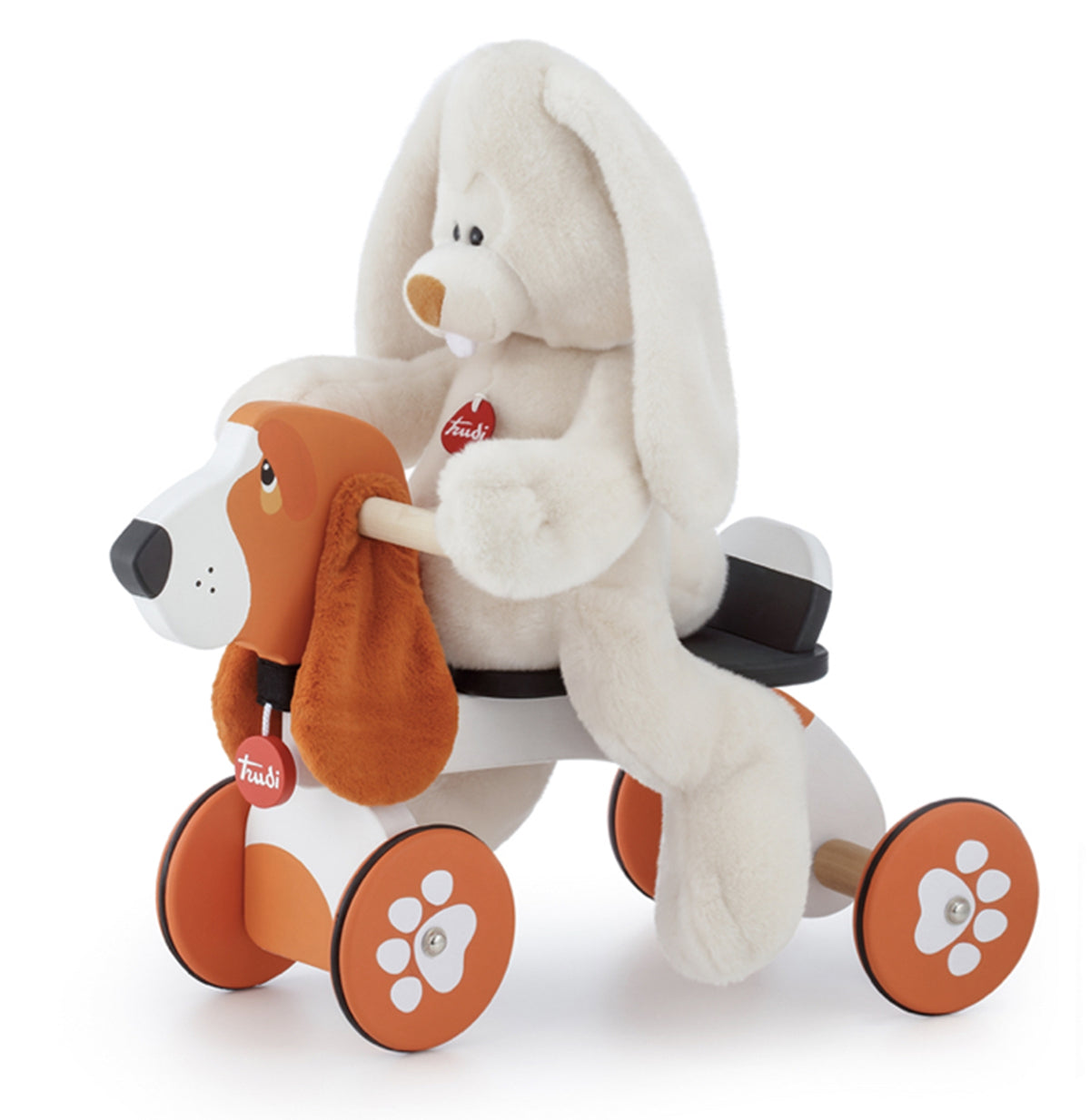 Sevi Wooden Bracco Italiano Basset Hound Dog Ride On - 57cm