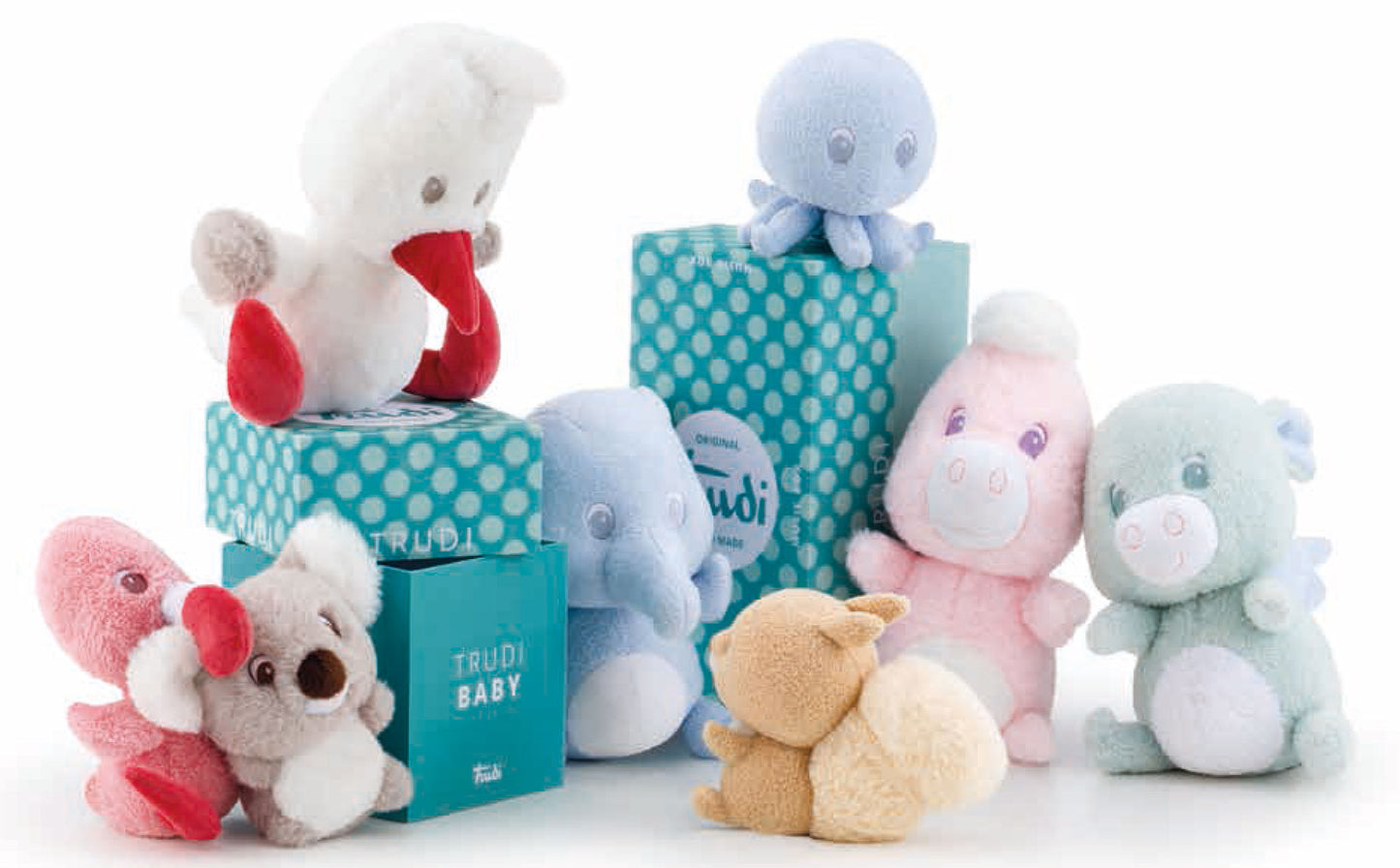 Baby Pastel Plush Elephant