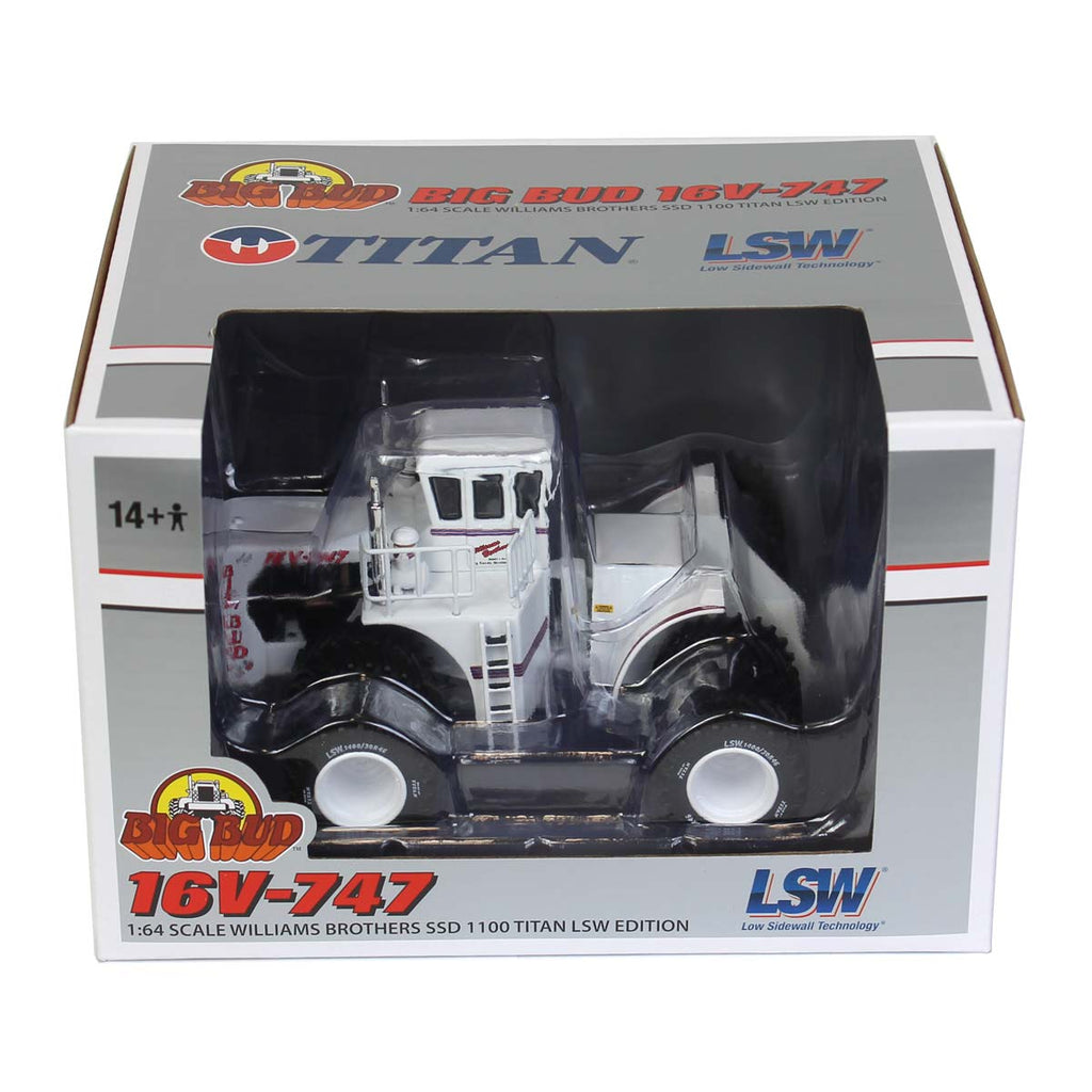 1/64 High Detail Big Bud 16V-747 Silver Series Detroit 1100 HP Titan LSW Goodyear Tire Edition