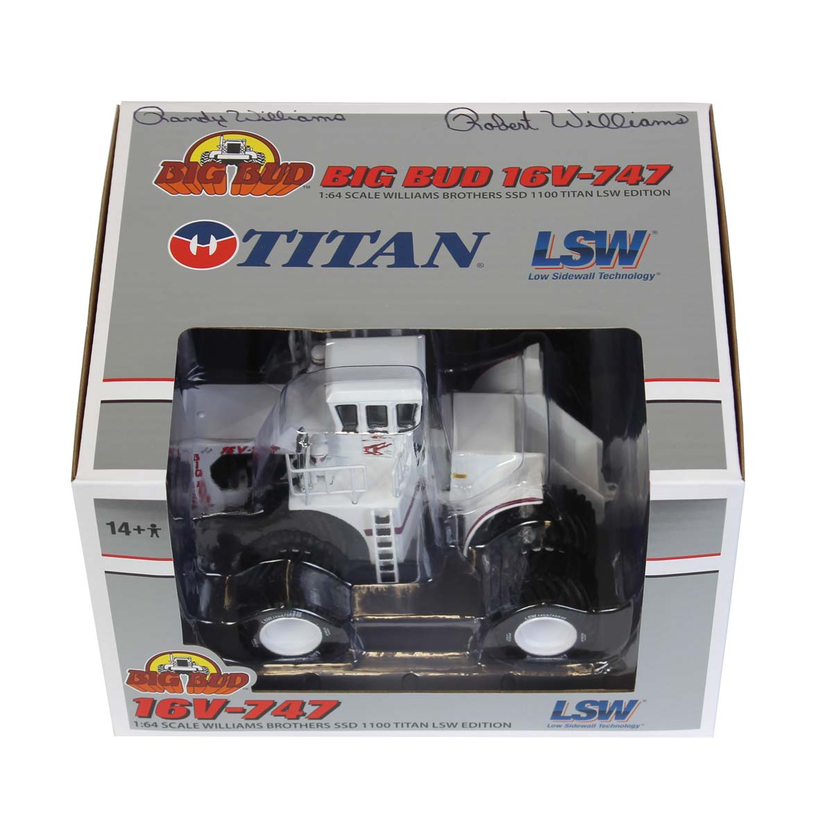 Signed - 1/64 High Detail Big Bud 16V-747 Silver Series Detroit 1100 HP Titan LSW Goodyear Tire Edition