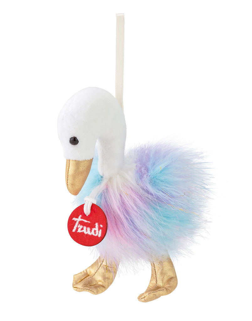 Trudi Pompom Bag Charm / Keyring Swan - 12cm