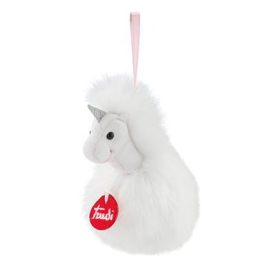 Trudi Pompom Bag Charm / Keyring Unicorn - 9cm