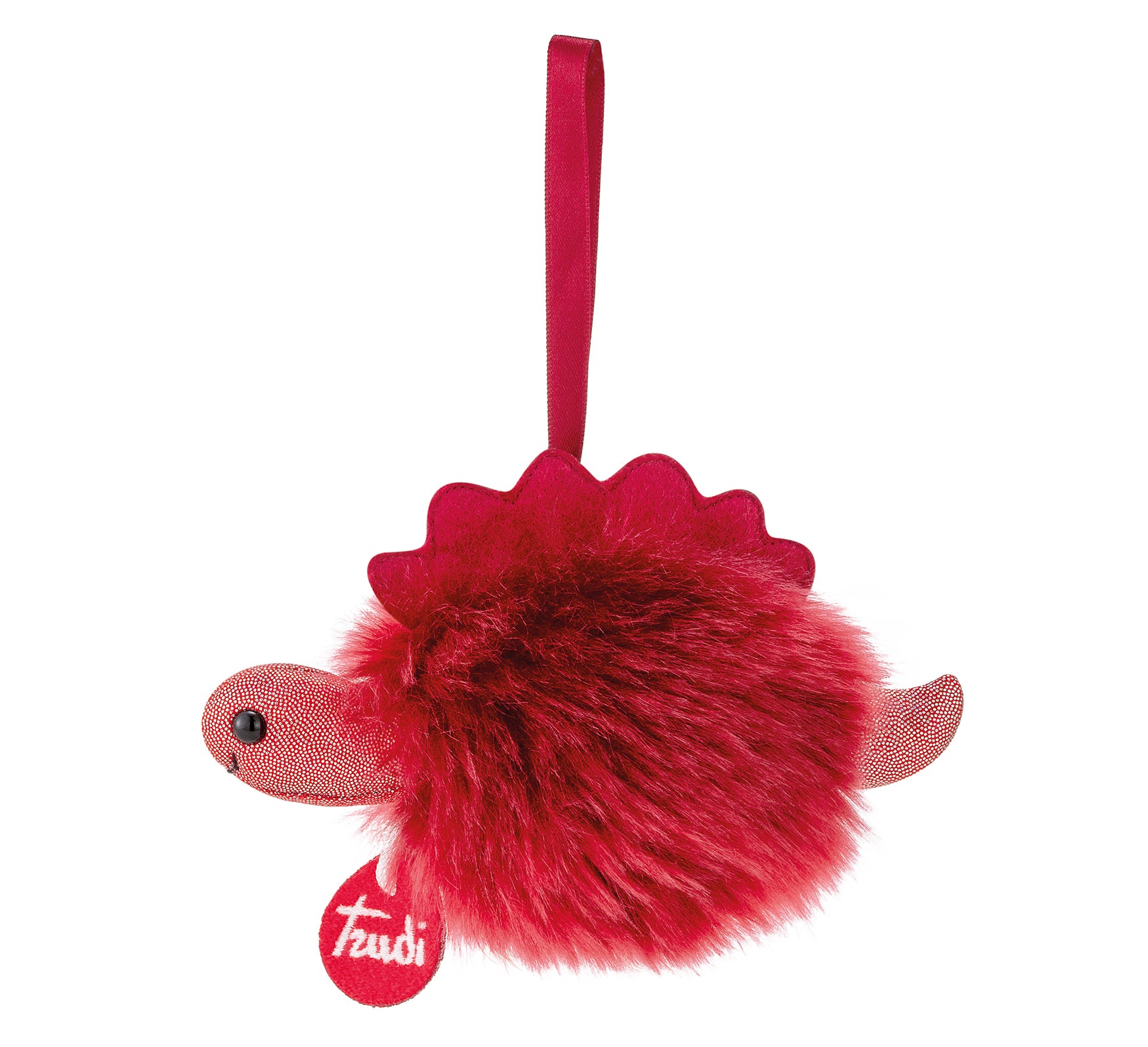 Trudi Pompom Bag Charm / Keyring Dinosaur - 10cm