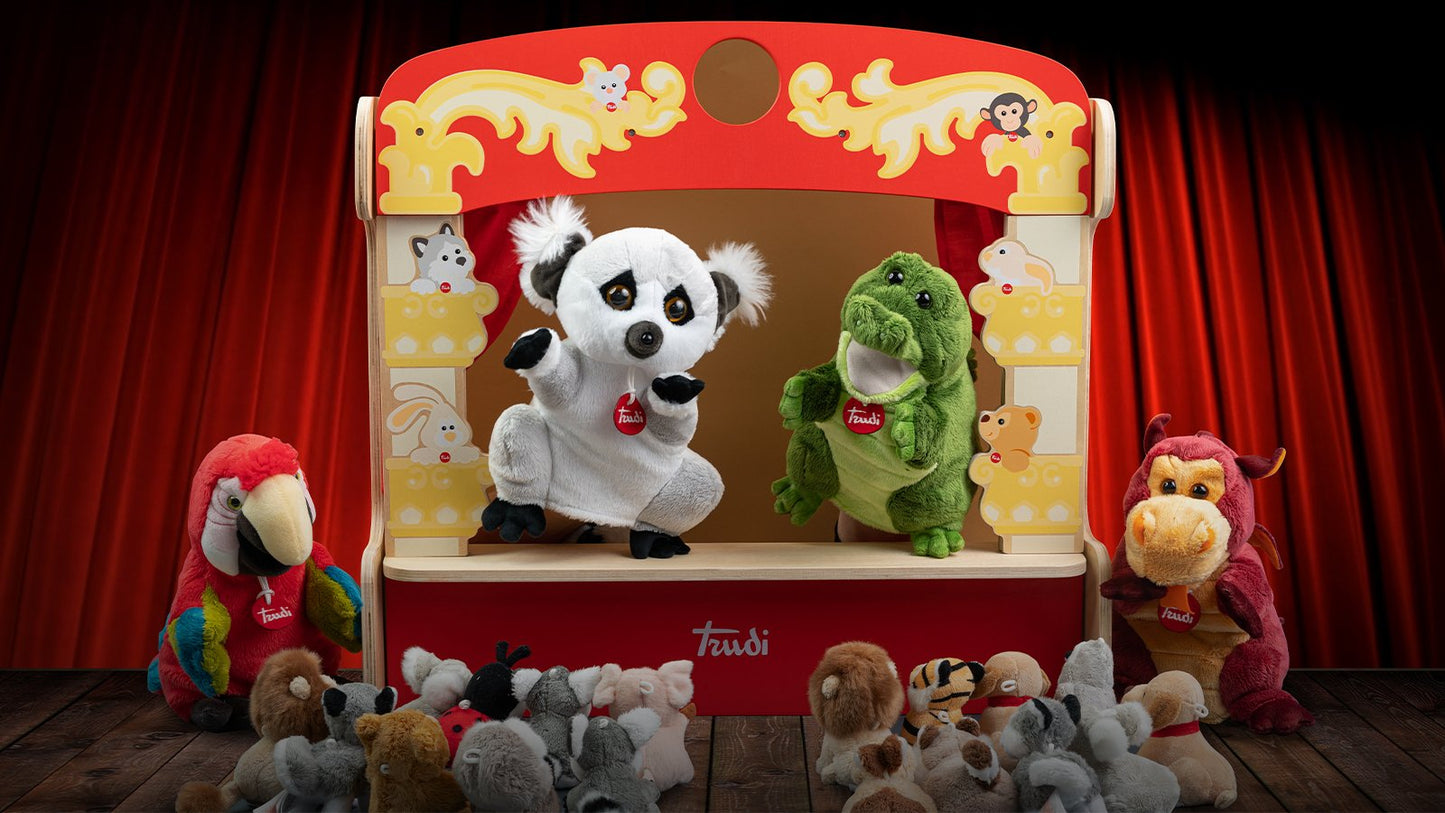 Wooden Puppet Table Theater - 58x56x21