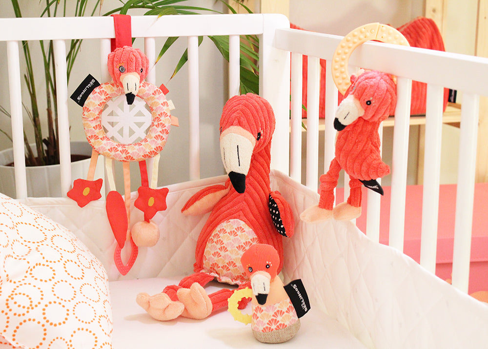 Teething Ring Plush Flaminos the Flamingo
