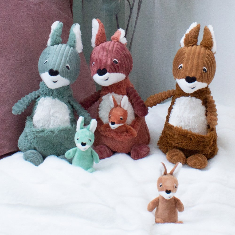 The Kangaroo Mom & Baby - Le Kangourou 33cm (Asst. Colours Available)